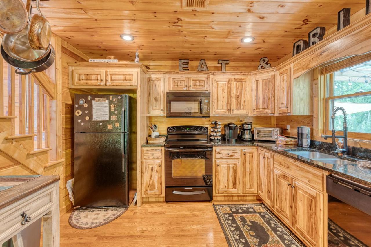 Trout N' About Your Blue Ridge Mountains Retreat, Hot Tub + Game Room! Ellijay Kültér fotó